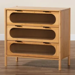 Naresh Bamboo Wood 3 Drawer Storage Cabinet Natural Brown - Baxton Studio 15 Naresh Bamboo Wood 3 Drawer Storage Cabinet Natural Brown - Baxton Studio -Baxton Studio Sales Shop GUEST b0ab9261 cbb5 49f2 bef7 17bd070f2f3c