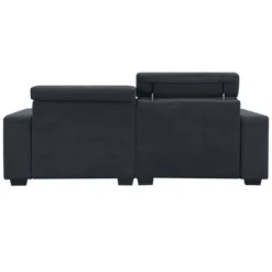 87" Velvet 2-Seater Sectional Sofa With Multi-Angle Adjustable Headrest - ModernLuxe -Baxton Studio Sales Shop GUEST b4436747 1ac7 407d 8327 7965b0131720