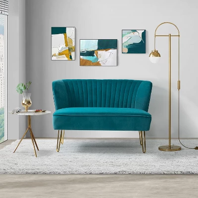 Ainhoa 45" Contemporary Solid And Manufactured Wooden Frame Loveseat | ARTFUL LIVING DESIGN 19 Ainhoa 45" Contemporary Solid And Manufactured Wooden Frame Loveseat | ARTFUL LIVING DESIGN - Image 19