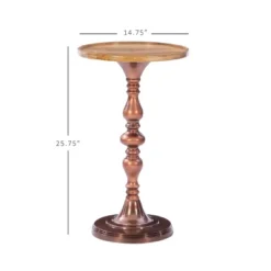 Sonrisa Side Table Copper - Powell Company -Baxton Studio Sales Shop GUEST b7aa13e2 4270 4b4a a755 4c4f8984051d