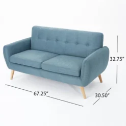 Josephine Mid-Century Modern Petite Sofa - Christopher Knight Home -Baxton Studio Sales Shop GUEST ba9b812f a22d 4816 bb53 1387ec468b2b