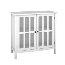 Tangkula Storage Sideboard Glass Door Accent And Display Cabinet White/Brown -Baxton Studio Sales Shop GUEST bd67af47 47d4 488d b213 fec7124113b1