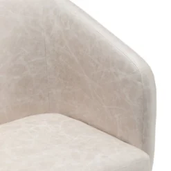 Modern Barrel Chair With Metal Base Faux Leather - WOVENBYRD -Baxton Studio Sales Shop GUEST bddbff0b 9fa1 487a 9099 ead6a5718220