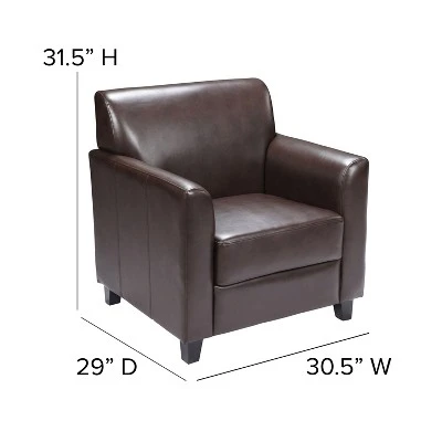 Flash Furniture HERCULES Diplomat Series LeatherSoft Chair With Clean Line Stitched Frame 3 Flash Furniture HERCULES Diplomat Series LeatherSoft Chair With Clean Line Stitched Frame - Image 3