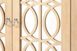 Jamie 59.8" W 4 Mirrored Doors Multi-functional Retro Style Wooden Storage Cabinets With 2 Adjustable Inner Shelf And Pine Legs-Maison Boucle 13 Jamie 59.8" W 4 Mirrored Doors Multi-functional Retro Style Wooden Storage Cabinets With 2 Adjustable Inner Shelf And Pine Legs-Maison Boucle -Baxton Studio Sales Shop GUEST bea57282 ede6 484a a3cf 519811fcef6e