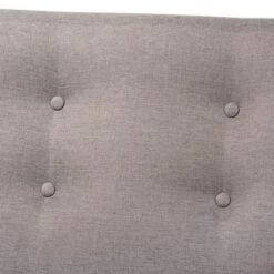 Perris Upholstered Wood Sofa Light Gray/Walnut - Baxton Studio -Baxton Studio Sales Shop GUEST bf66c5a0 c364 4108 bf6c 161489a67843