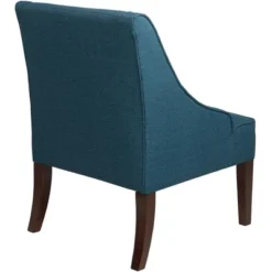 Elm Lane Dixon Blue Fabric Swoop Arm Chair -Baxton Studio Sales Shop GUEST c02a9b7f 1249 4367 b371 d23483f28e6b