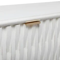 Contemporary Carved Woven Pattern Wood 3 Door Cabinet White - Olivia & May -Baxton Studio Sales Shop GUEST c35e8e6e 4063 4382 8938 4b437ac7d741