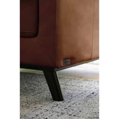 Woodstock Mid-Century Top Grain Leather Sofa - Abbyson Living 4 Woodstock Mid-Century Top Grain Leather Sofa - Abbyson Living - Image 4