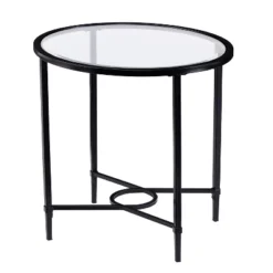 Dickinson Metal/Glass Oval Side Table Black - Aiden Lane 11 Dickinson Metal/Glass Oval Side Table Black - Aiden Lane -Baxton Studio Sales Shop GUEST c7d1db06 3d6a 46e4 b8a9 5fc845756b82
