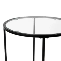 Flash Furniture Astoria Collection Round End Table - Modern Clear Glass Accent Table With Matte Black Frame 10 Flash Furniture Astoria Collection Round End Table - Modern Clear Glass Accent Table With Matte Black Frame -Baxton Studio Sales Shop GUEST c98ed2f2 4b89 42c2 a2d9 44699e879e21