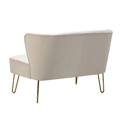 Ainhoa 45" Contemporary Solid And Manufactured Wooden Frame Loveseat | ARTFUL LIVING DESIGN 3 Ainhoa 45" Contemporary Solid And Manufactured Wooden Frame Loveseat | ARTFUL LIVING DESIGN - Image 3