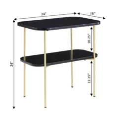 Lunar Chairside End Table With Shelf - Breighton Home -Baxton Studio Sales Shop GUEST c9a866af d93d 4bf0 afbb 0257a2865f77