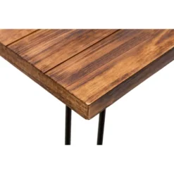 Leonardo End Table Weathered Fir & Black - Boraam -Baxton Studio Sales Shop GUEST ca7109ed bc22 457d 9f4f 8774d7295adf