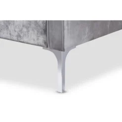 Baxton Studio Clara Velvet Fabric Upholstered 2 Seater Loveseat Gray - BaxtonStudio 10 Baxton Studio Clara Velvet Fabric Upholstered 2 Seater Loveseat Gray - BaxtonStudio -Baxton Studio Sales Shop GUEST cb140ed4 6f0f 426a aa02 ed4e4e41ca90