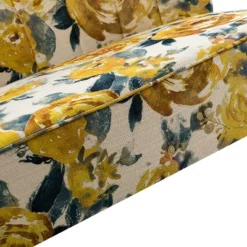 Trento 47'' Contemporary Loveseat With Floral Patterns | ARTFUL LIVING DESIGN -Baxton Studio Sales Shop GUEST cfc1ccd3 ed8a 4c6e 88c4 6137c618aa96