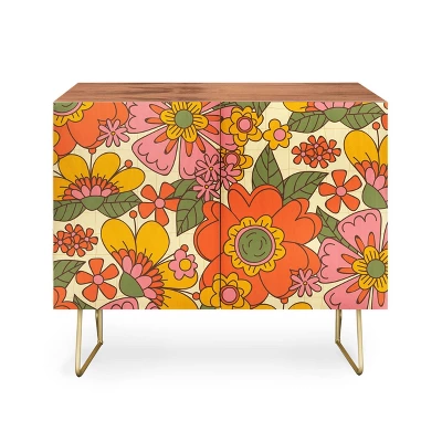 ThirtyOne Illustrations Spring In Retro Credenza - Deny Designs 6 ThirtyOne Illustrations Spring In Retro Credenza - Deny Designs - Image 6