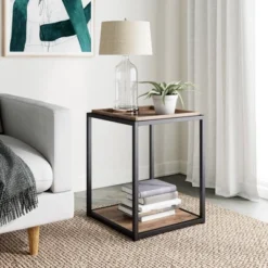 Nash Industrial Modern Wood Tray Top Side Table - Nathan James 13 Nash Industrial Modern Wood Tray Top Side Table - Nathan James -Baxton Studio Sales Shop GUEST d7b55ff7 92fe 45ae 8f5d 0d4f50783674