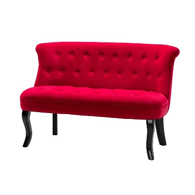 Jane 47" Velvet Button-tufted And Wing Back Loveseat Solid Wood And Cabriole Legs For Living Room And Bedroom | ARTFUL LIVING DESIGN 17 Jane 47" Velvet Button-tufted And Wing Back Loveseat Solid Wood And Cabriole Legs For Living Room And Bedroom | ARTFUL LIVING DESIGN - Image 17