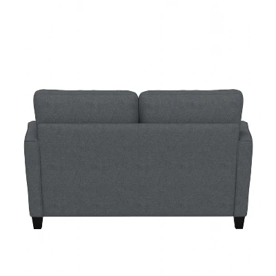 Grant River Upholstered Loveseat With 2 Pillows Gray - Hillsdale Furniture 4 Grant River Upholstered Loveseat With 2 Pillows Gray - Hillsdale Furniture - Image 4