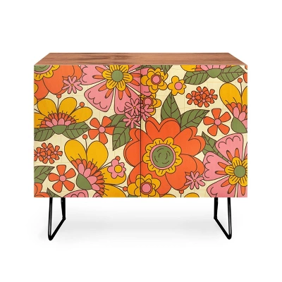 ThirtyOne Illustrations Spring In Retro Credenza - Deny Designs 4 ThirtyOne Illustrations Spring In Retro Credenza - Deny Designs - Image 4