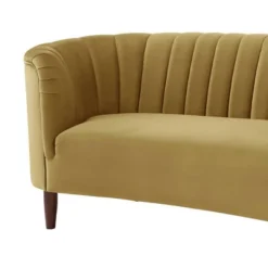 71" Millephri Loveseat Olive Yellow Velvet - Acme Furniture -Baxton Studio Sales Shop GUEST dd767813 7e67 4824 8b8d 8a3053cb2f0e