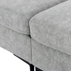 80.7" Modern Upholstered Loveseat Sofa With Metal Legs And 2 Pillows-ModernLuxe -Baxton Studio Sales Shop GUEST ddfea7d4 8779 44b0 92f8 8667be1dd333