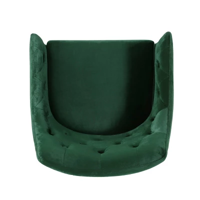 McDonough Modern Tufted Glam Accent Chair - Christopher Knight Home 6 McDonough Modern Tufted Glam Accent Chair - Christopher Knight Home - Image 6