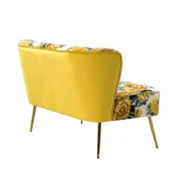 Trento 47'' Contemporary Loveseat With Floral Patterns | ARTFUL LIVING DESIGN -Baxton Studio Sales Shop GUEST dfe91690 63ec 4a3f a382 09bb5048809a