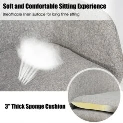 Costway Set Of 2 Accent Rocking Chair Upholstered Rocking Arm Chair W/ Cushion -Baxton Studio Sales Shop GUEST e36e168c b8c3 4f1c 9760 ae1db156f9d1