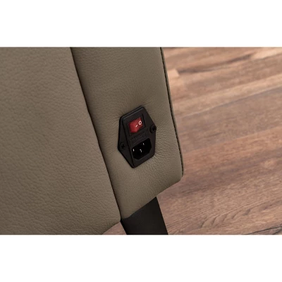 Marley Leather Power Recliner Sofa Loveseat With Power Headrests Beige - Abbyson Living 13 Marley Leather Power Recliner Sofa Loveseat With Power Headrests Beige - Abbyson Living - Image 13