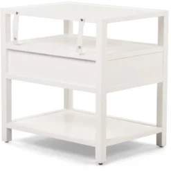 Lockwood Side Table White - Finch -Baxton Studio Sales Shop GUEST e8b19508 b240 4b66 86f7 ea5eec6807d6