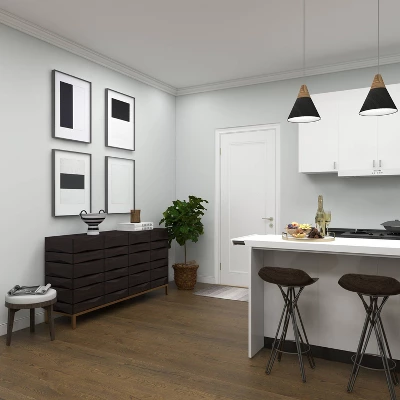 Contemporary Bold Facet Carved Wood Buffet Cabinet Brown - Olivia & May 15 Contemporary Bold Facet Carved Wood Buffet Cabinet Brown - Olivia & May - Image 15