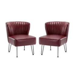 Set Of 2 Eustacio Mid-back Vegan Leather Accent Side Chair | Karat Home-TURQUOISE 35 Set Of 2 Eustacio Mid-back Vegan Leather Accent Side Chair | Karat Home-TURQUOISE -Baxton Studio Sales Shop GUEST eb1c929f 298b 4a8b a339 407312639f7a