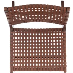 Luna Leather Woven Accent Chair - Safavieh -Baxton Studio Sales Shop GUEST ec49d6ad 954d 4090 b083 b6ef13697348