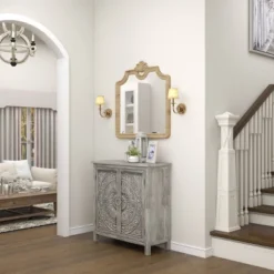 Farmhouse Wood Cabinet Gray - Olivia & May -Baxton Studio Sales Shop GUEST ee9b65f6 c218 48ca 8a70 abb98e153c15