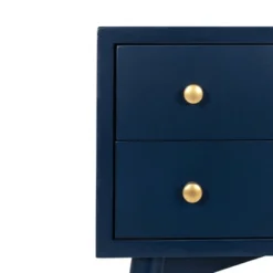 Knox 2 Drawer Side Table With Brass Accents - East At Main -Baxton Studio Sales Shop GUEST eea3304e 70b5 49ff b078 65c4305b2305
