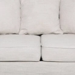 Fairburn Contemporary Pillow Back 3 Seater Sofa Beige/Espresso - Christopher Knight Home -Baxton Studio Sales Shop GUEST eefe484b b2a4 4c98 ba14 c9231fcd0d93