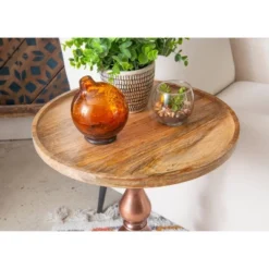 Sonrisa Side Table Copper - Powell Company -Baxton Studio Sales Shop GUEST f13e46de 9a63 4e5f 9261 4491b2e3fc39
