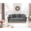 Clio Velvet Upholstered 3 Seater Sofa Couch,78 Inches Long Sofas,Modern Velvet Couch 3 Seater Sofa With 2 Pillow-Maison Boucle
