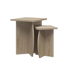 Set Of 2 Voler Nesting End Tables Light Oak - Novogratz -Baxton Studio Sales Shop GUEST f6453314 5984 4e42 aea4 d45f166eb459