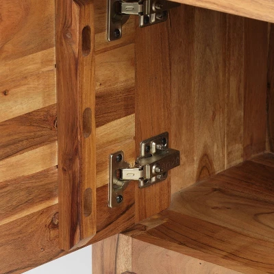 Amwiler Modern Acacia Wood Side Table Tan - Christopher Knight Home 2 Amwiler Modern Acacia Wood Side Table Tan - Christopher Knight Home - Image 2