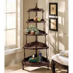 Design Toscano Five-tiered Edwardian Corner Shelf