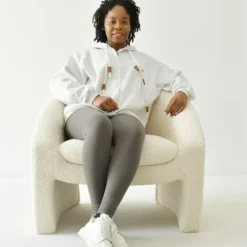 Kiki 32" Wide Contemporary Design Faux Shearling Boasting Streamlined Silhouette Armrest Accent Barrel Chair-The Pop Maison 18 Kiki 32" Wide Contemporary Design Faux Shearling Boasting Streamlined Silhouette Armrest Accent Barrel Chair-The Pop Maison -Baxton Studio Sales Shop GUEST f9e09a62 62e0 435d 9273 6f8a00af4728