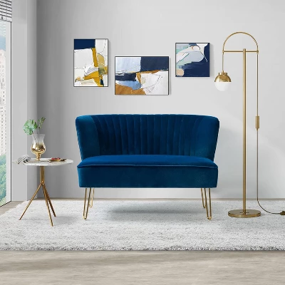 Ainhoa 45" Contemporary Solid And Manufactured Wooden Frame Loveseat | ARTFUL LIVING DESIGN 13 Ainhoa 45" Contemporary Solid And Manufactured Wooden Frame Loveseat | ARTFUL LIVING DESIGN - Image 13