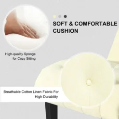 Costway Set Of 2 Armless Accent Chair Upholstered Tufted Lounge Chair -Baxton Studio Sales Shop GUEST fd8837be b511 474e 9003 046fa72d7fdd