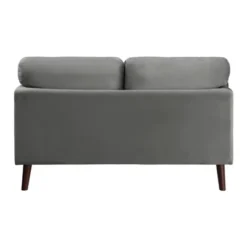 Tolley Velvet Loveseat In Gray - Lexicon -Baxton Studio Sales Shop GUEST ff9c5273 e6b7 4a79 af2d bc01ac54867e