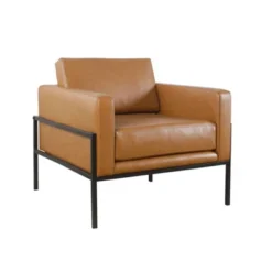 Modern Metal Frame Accent Chair - HomePop